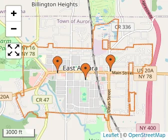 Area schools map